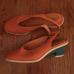 Camper Brooke Heel in Orange